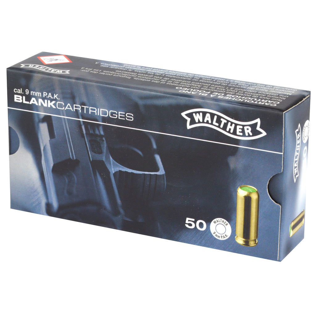 Umarex UMX Walther 9mm PAK Blank Ammunition - 50 Rounds