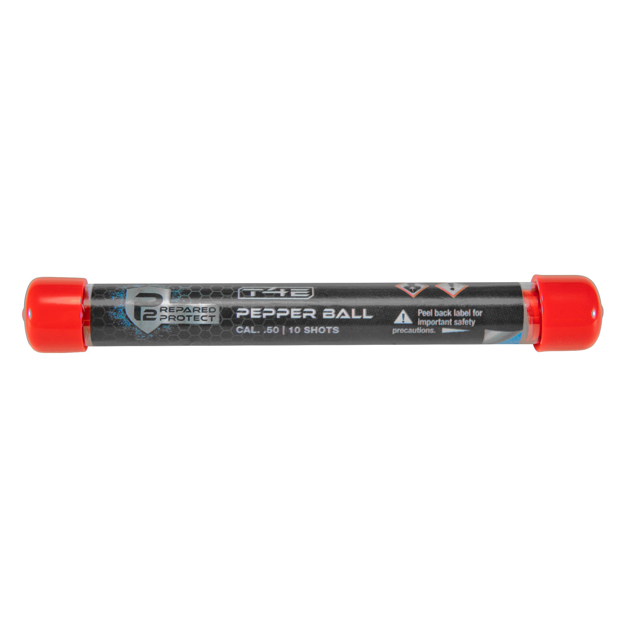 Umarex Prepared 2 Protect, Pepper Ball Rounds, .50 Caliber, Red And White, Contains 10 Pepper Projectiles