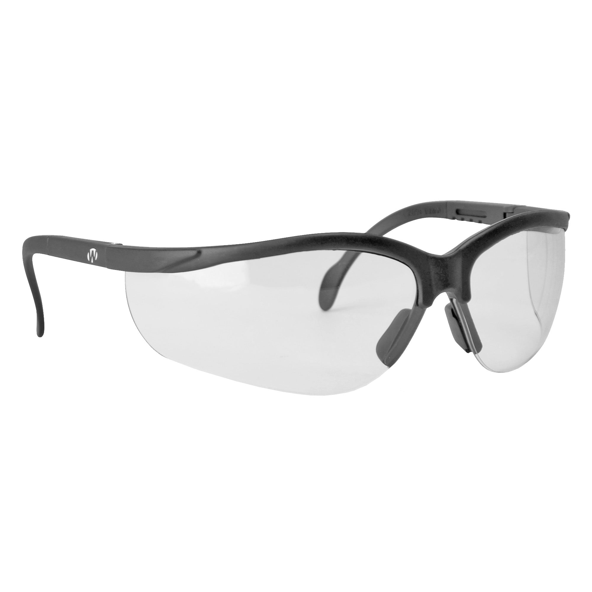 Walker's GWP-CLSG Clear Lens Safety Glasses - Black Polycarbonate Shooting Protection