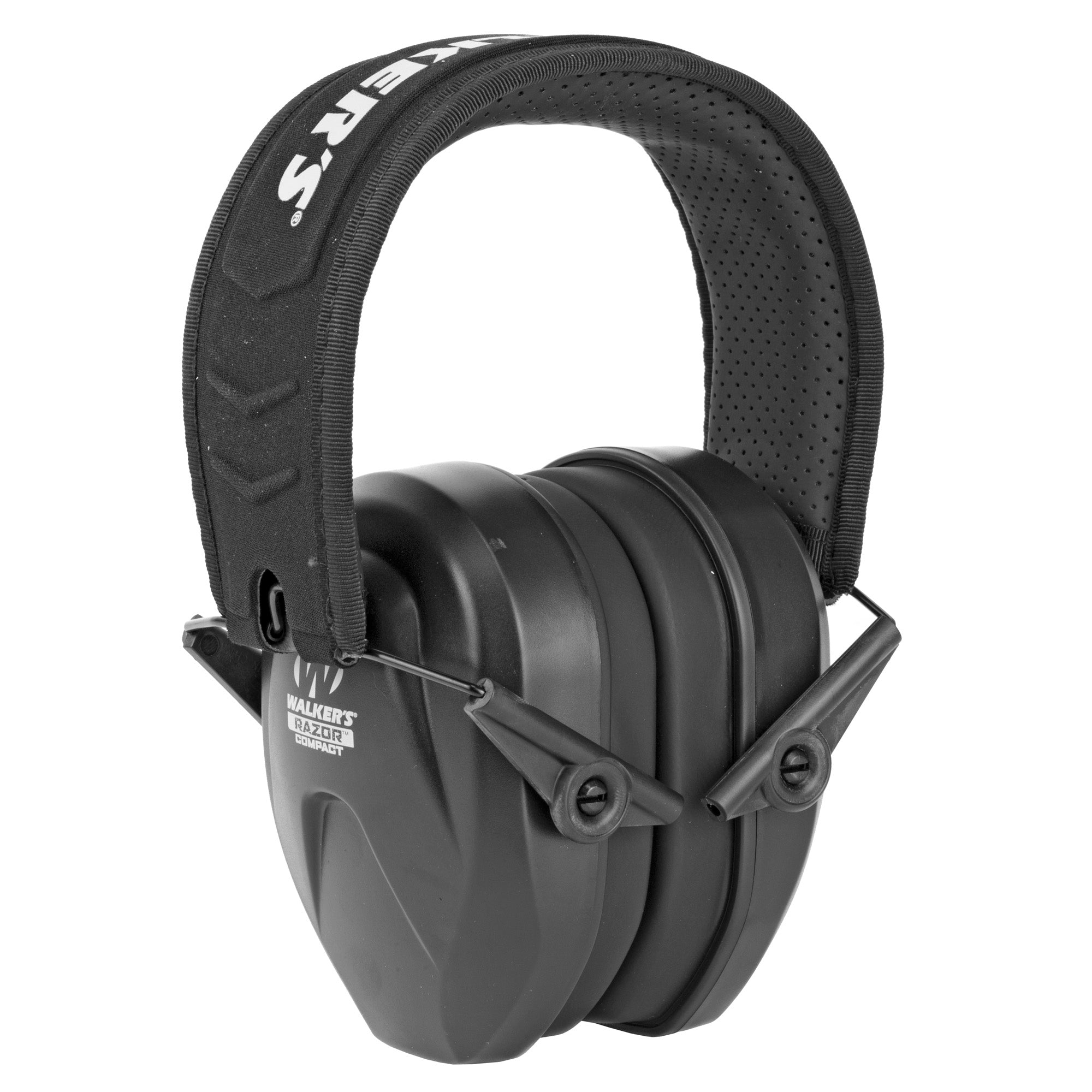 Walker's Razor Compact Passive Ear Muffs - Black Shooting Hearing Protection