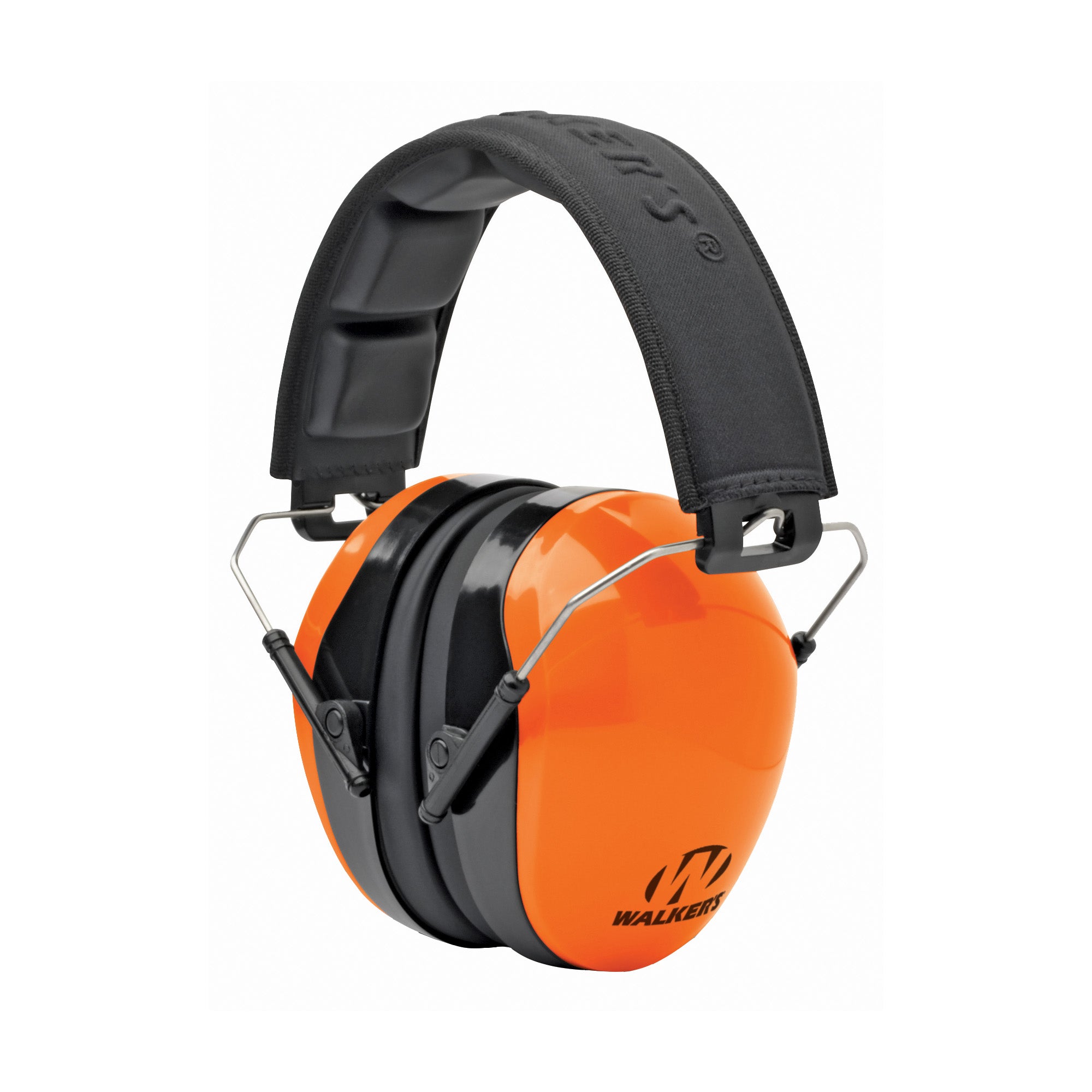 Walker's Passive Orange Earmuff with Headband – Industry Standard Hearing Protection