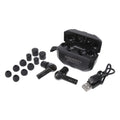Walker's Disrupter Electronic Earmuff with Bluetooth Noise Protection and Sound Enhancement in Black