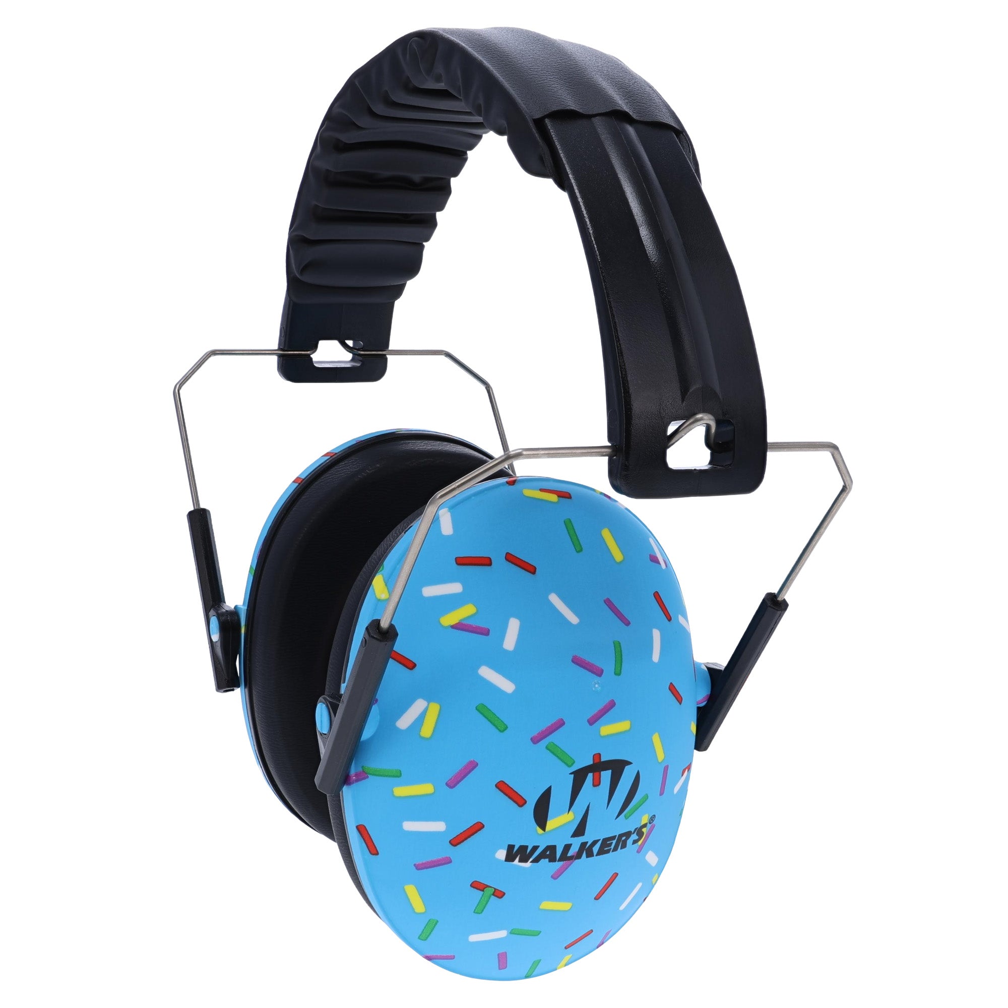 Walker's Folding Small Blue Earmuffs - Comfortable Hearing Protection for Smaller Ears