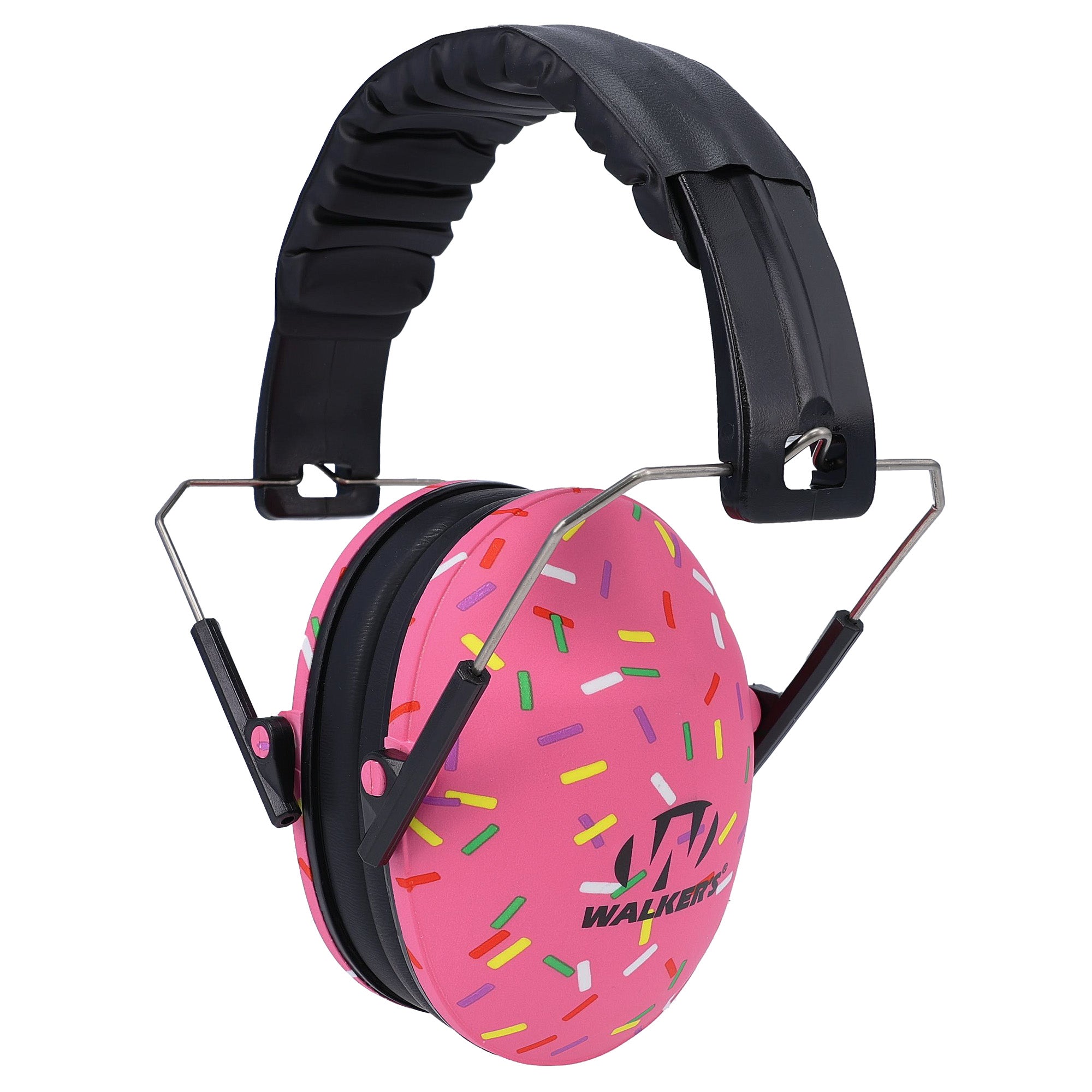 Walker's Folding Small Pink Earmuffs for Comfortable Hearing Protection