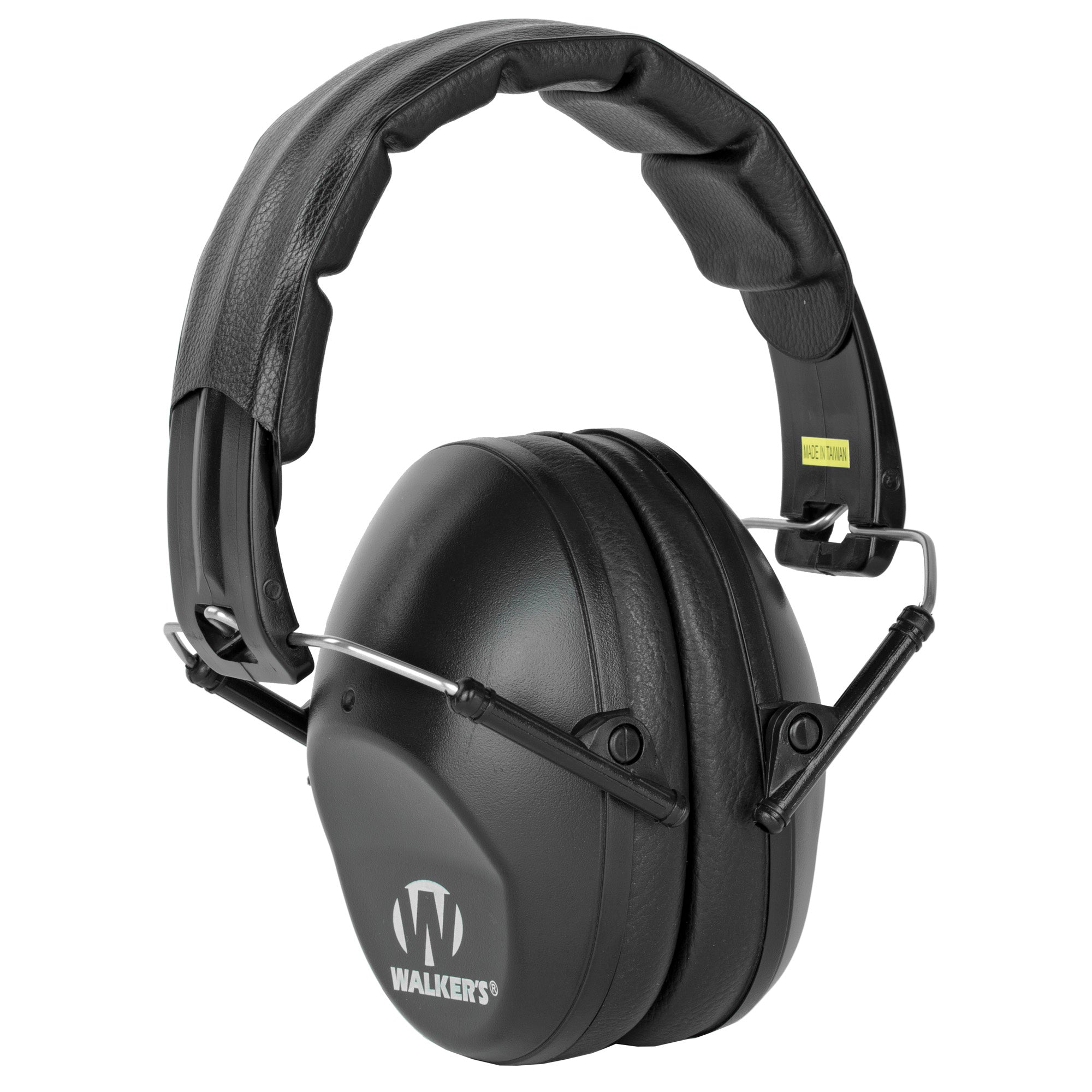 Walker's GWP-FPM1 Passive Earmuffs - Black Noise-Reducing Hearing Protection