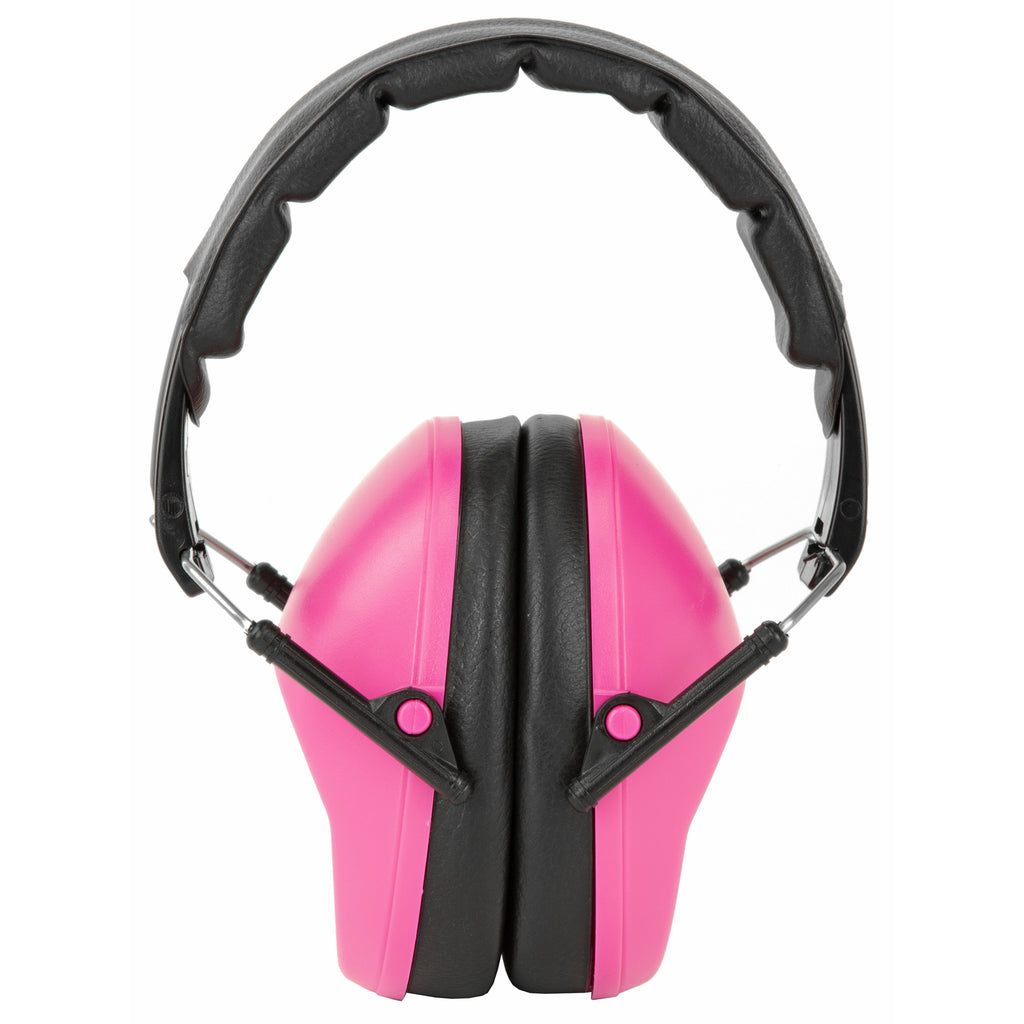 Walker's Pro Flding Muff Pink Passive Ear Muffs for Hearing Protection