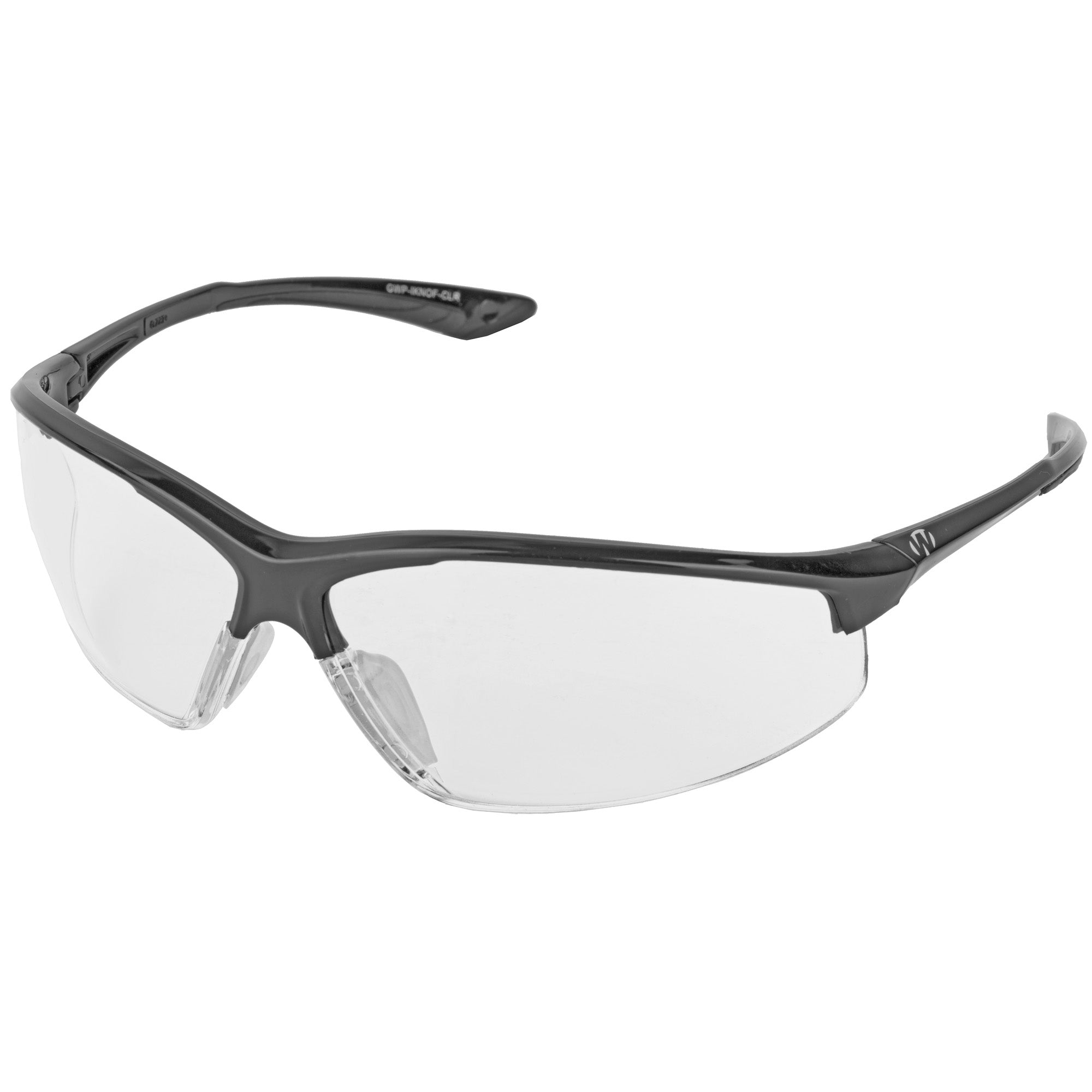 Walker's IKON Tanker Shooting Glasses with Clear Lenses – Black Safety Eyewear