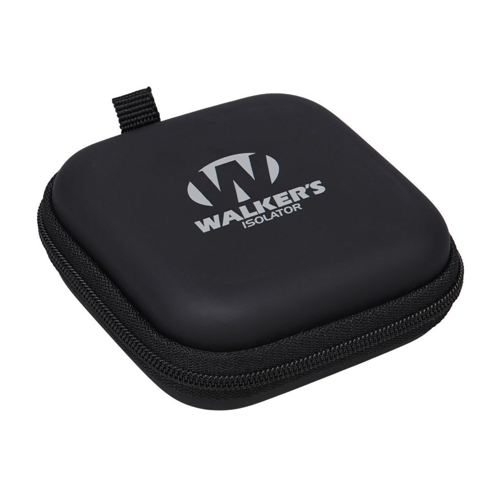 Walker's Isolator Electronic Ear Plugs – Black Noise Reduction Earbuds for Shooting and Hunting