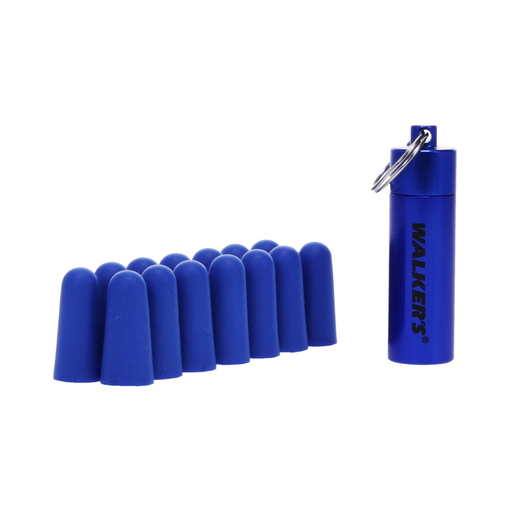 Walker's GWP-PLGCAN-YL Blue Foam Ear Plugs with Case – Hearing Protection for Shooting and Hunting