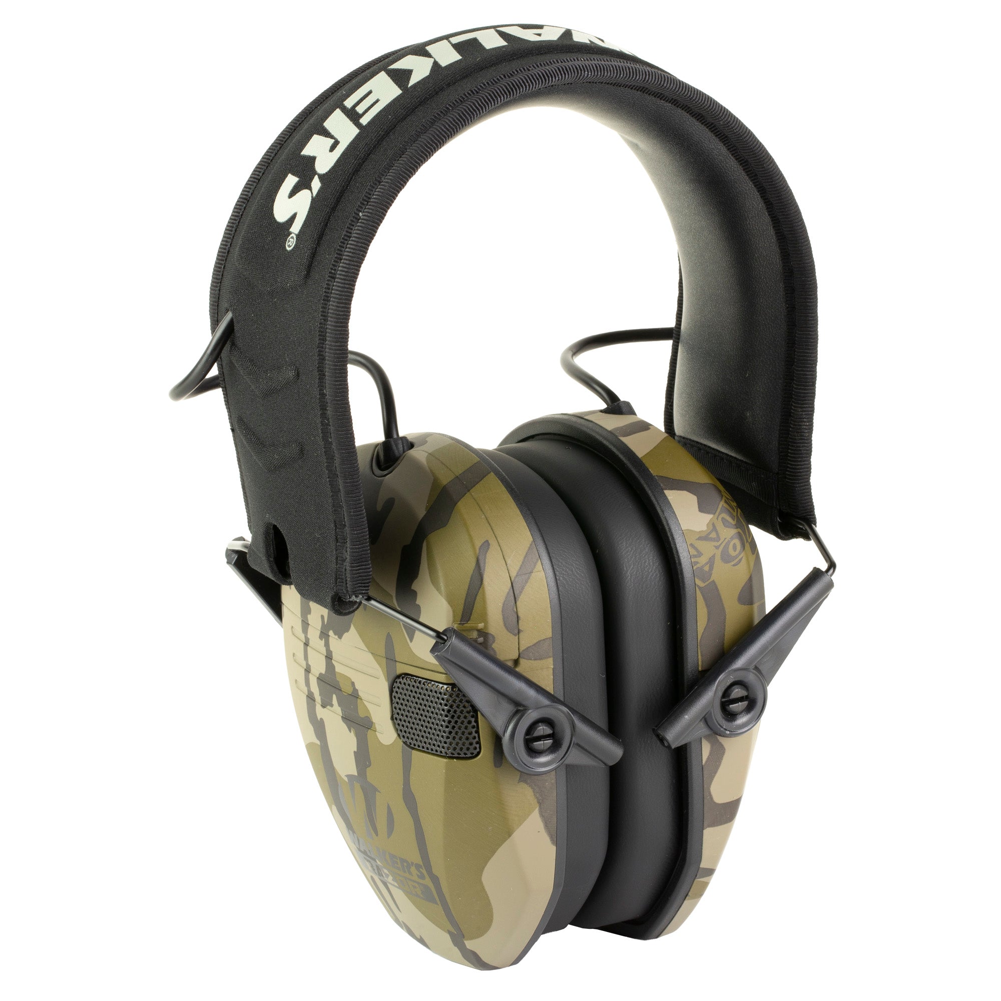 Walker's Razor Electronic Earmuff in Mossy Oak Bottomland - Shooting Protection and Hearing Safety