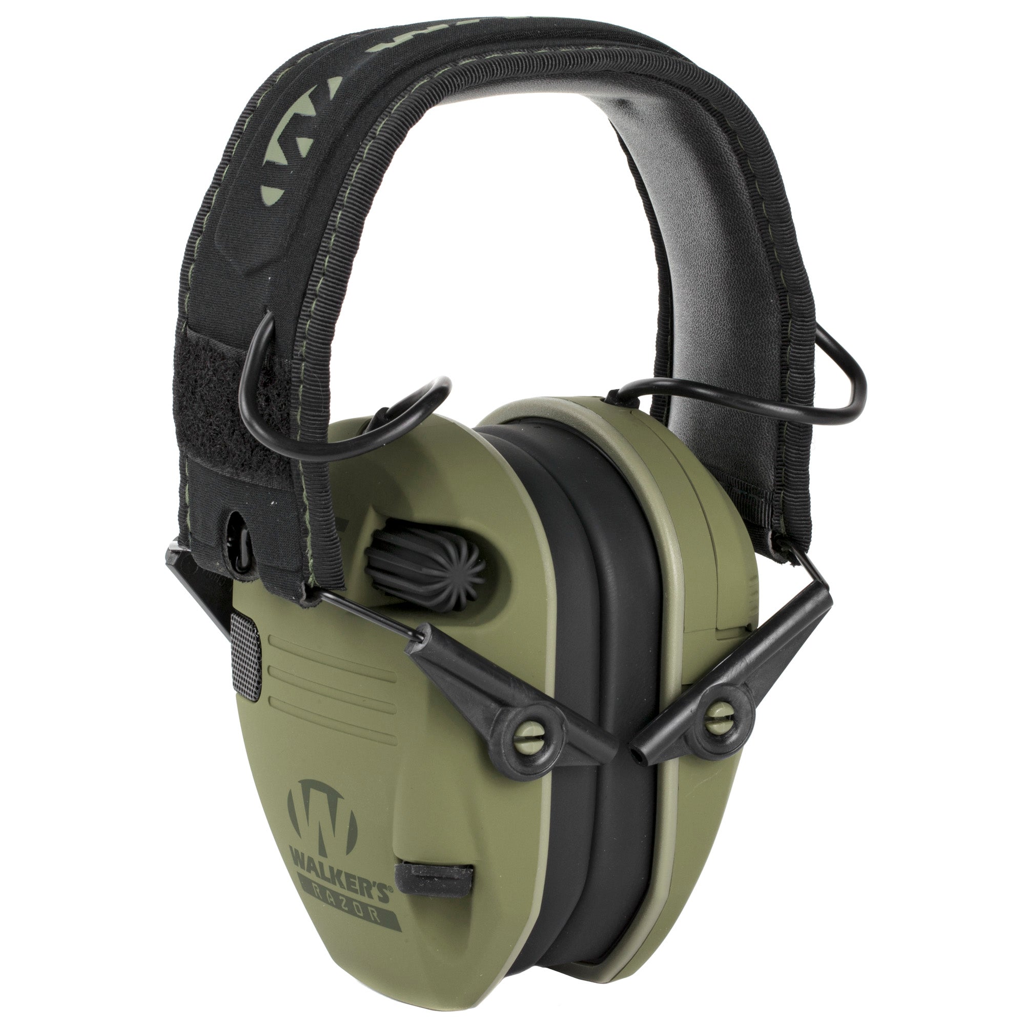 Walker's Razor SLM Electronic Earmuff in Olive Drab Green - Advanced Hearing Protection
