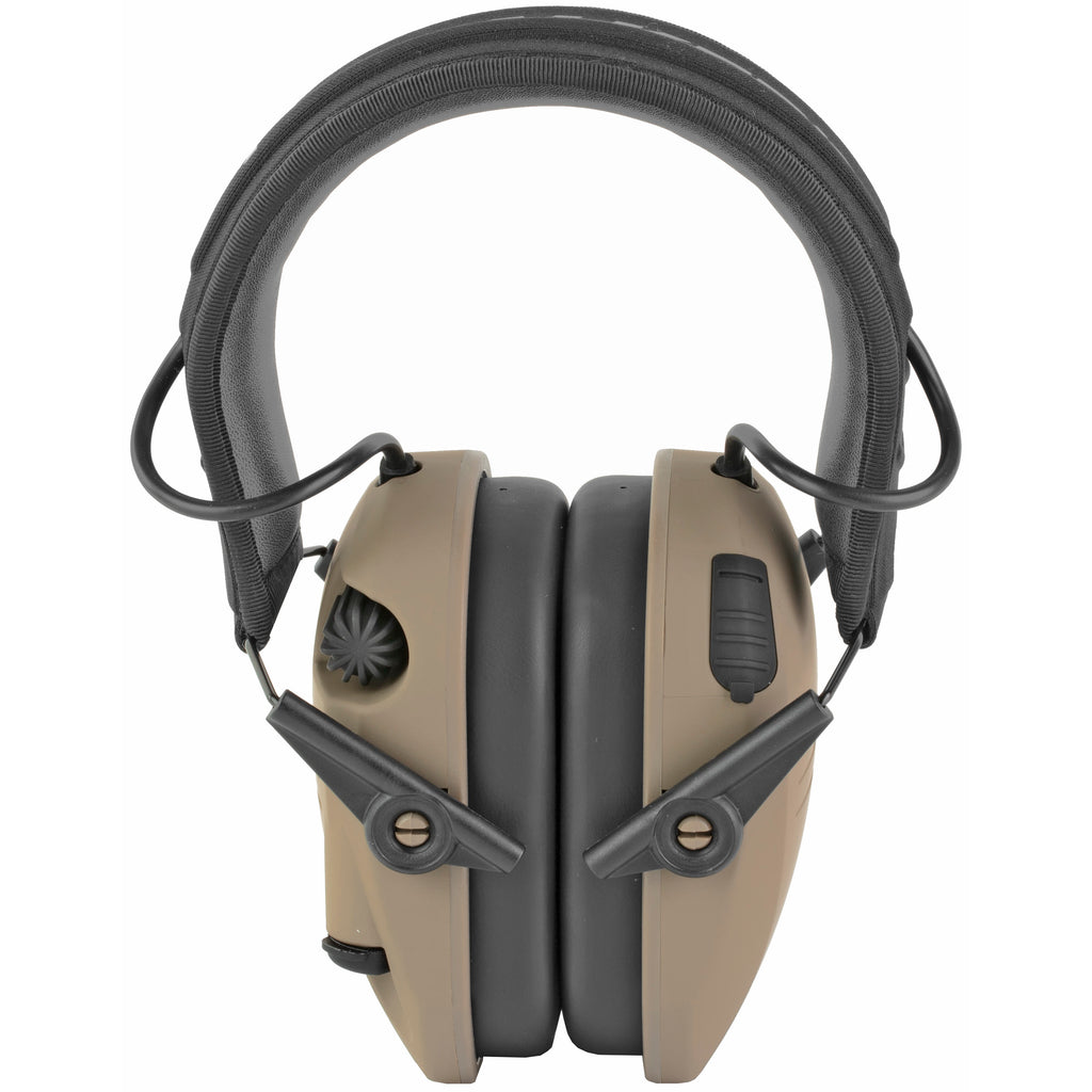 Walker's Razor Rechargeable Electronic Ear Muffs in Flat Dark Earth for Hearing Protection