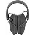 Walker's Razor Tacti Grip Black Electronic Earmuffs with High-Performance Silicone Headband and HD Speakers