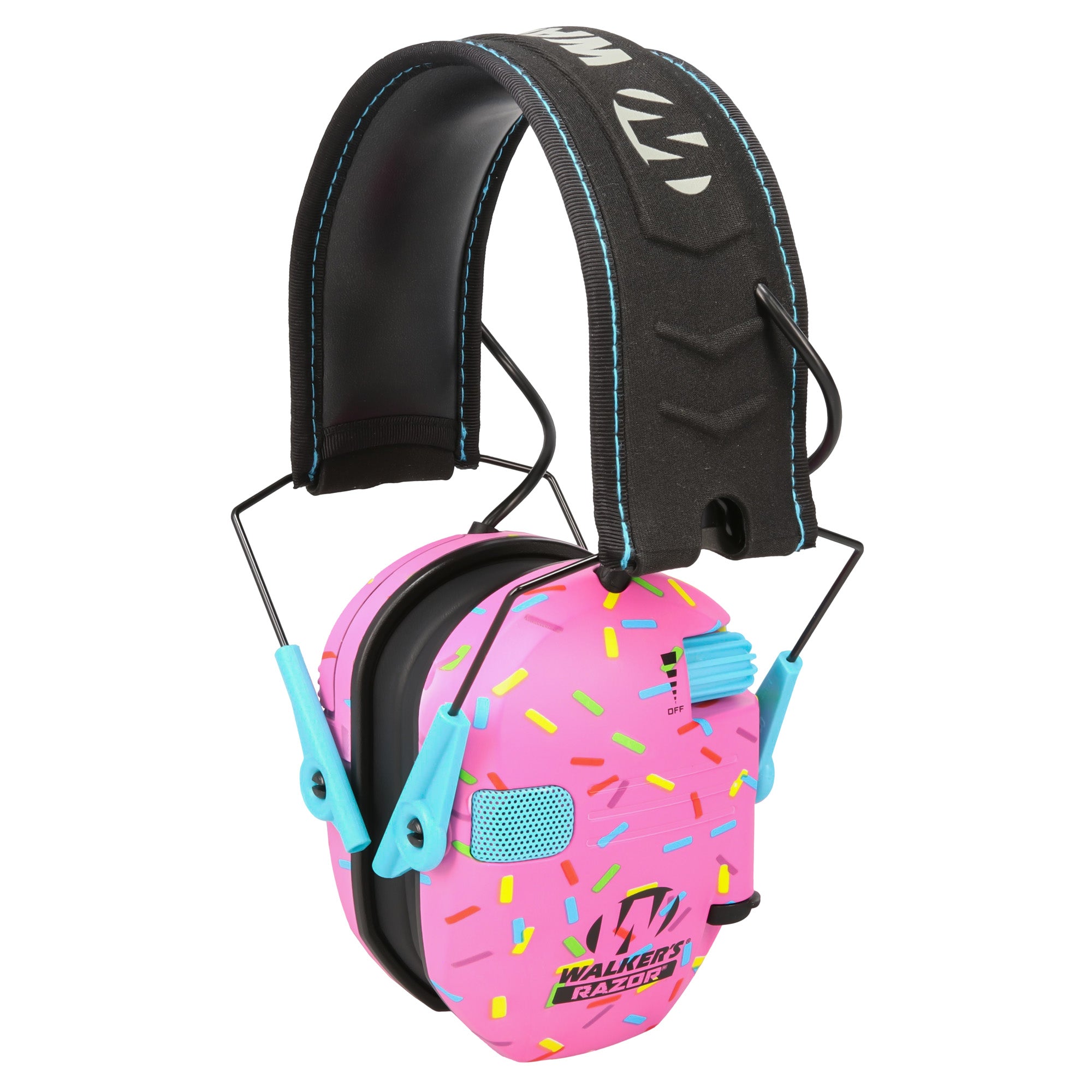 Walker's Razor Slim Electronic Earmuff in Pink, Model GWP-RSEM-SPRNKP