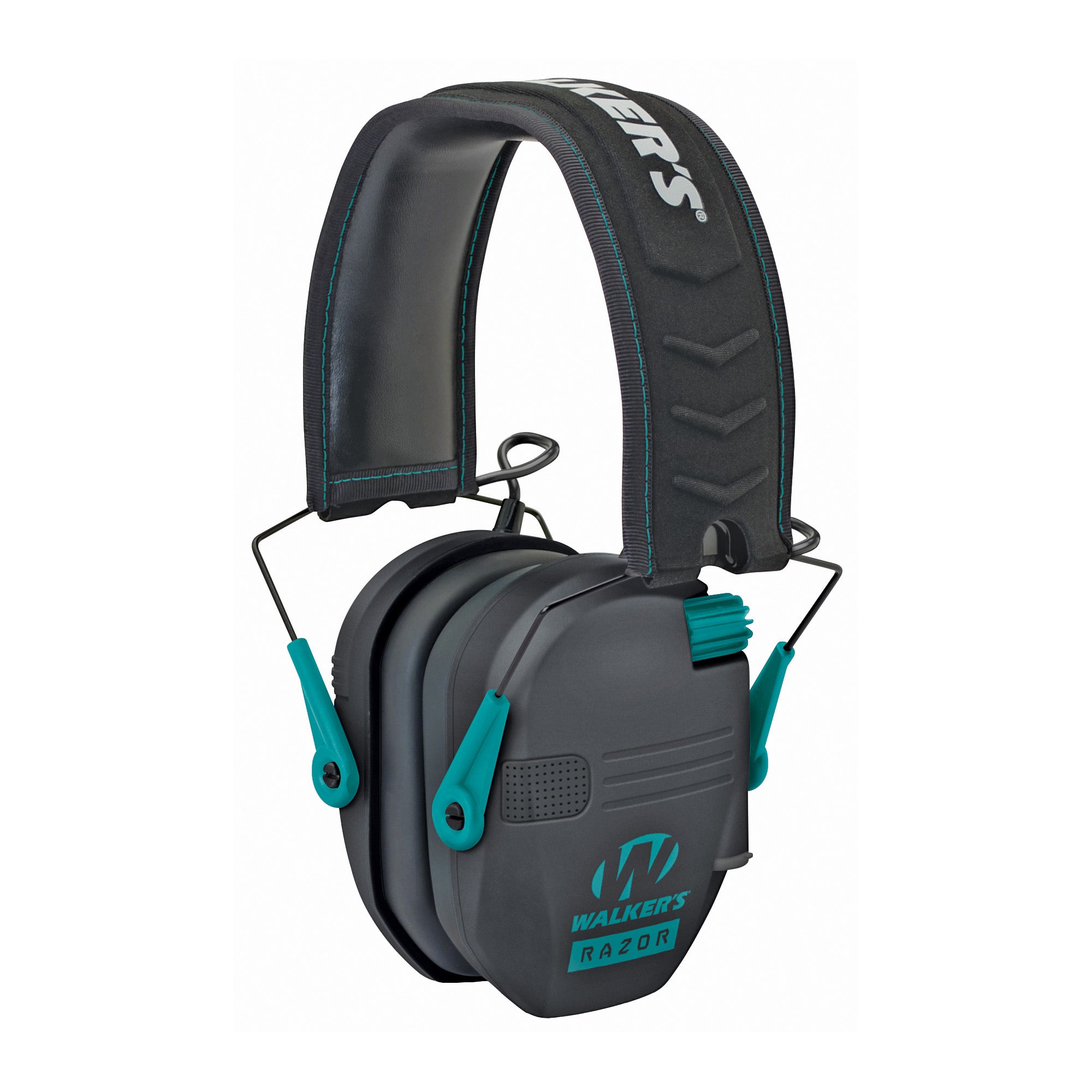 Walker's Razor Electronic Earmuff in Black and Teal
