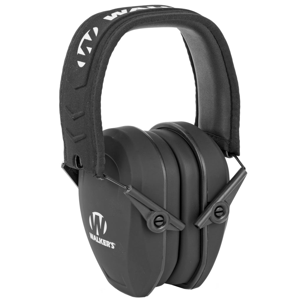 Walker's Razor SLM Passive Earmuff in Black - Industry Standard Hearing Protection