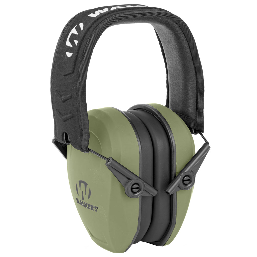 Walker's Razor Passive Ear Muffs in Olive Drab Green – Enhanced Shooting Protection and Comfort