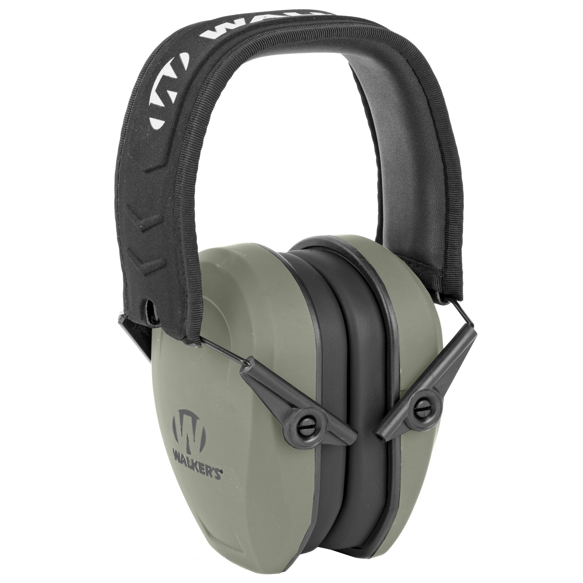 Walker's Razor Passive Ear Muffs in Sage Green – Noise Reduction Rating 27 NRR for Hearing Protection