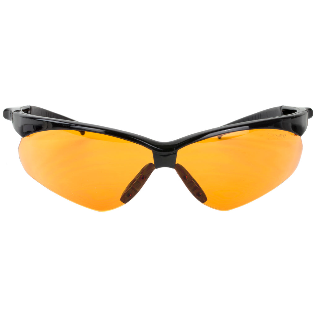 Walker's Crosshair Amber Sport Glasses - Black Polycarbonate Shooting Safety Eyewear