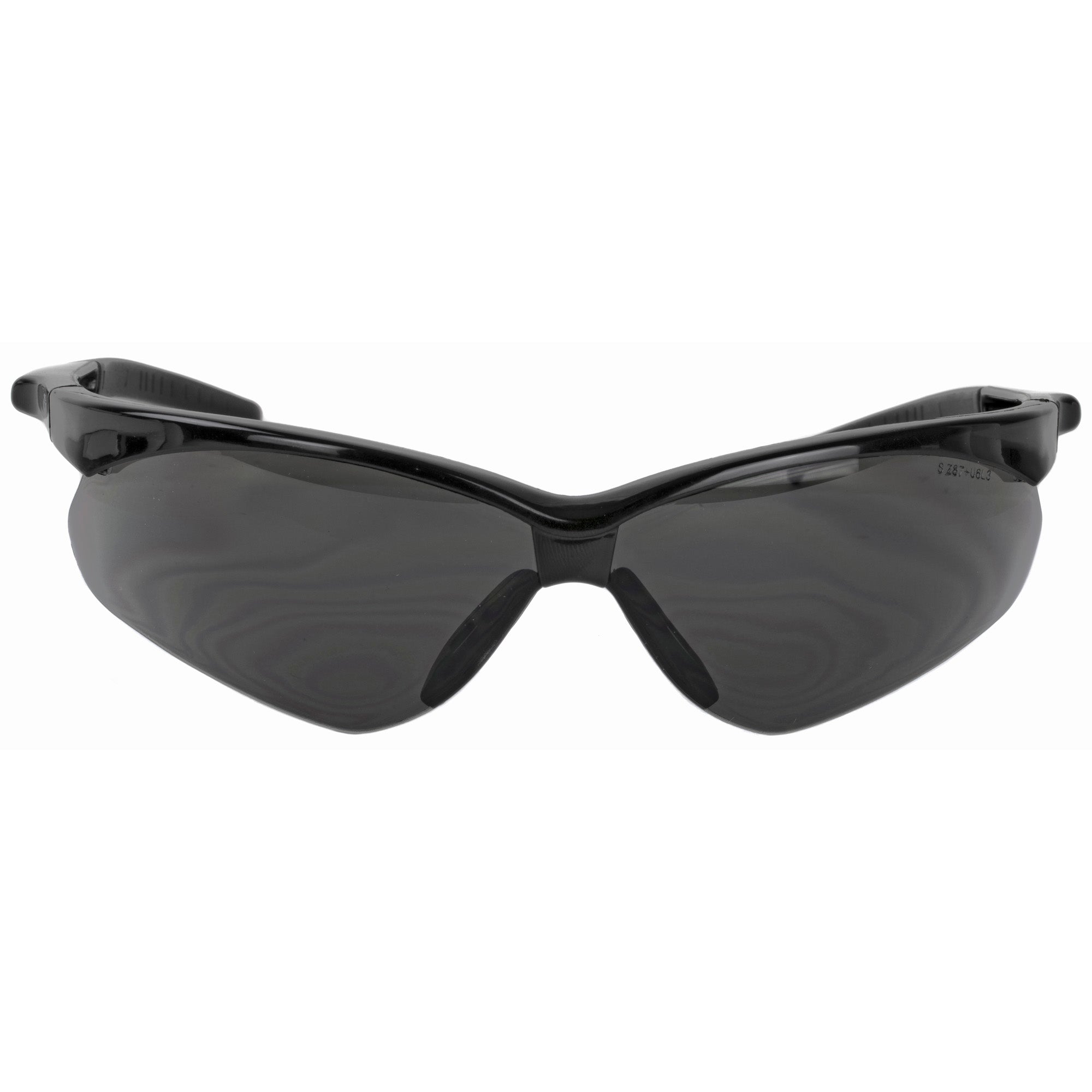 Walker's Crosshair Smoke Gray Shooting Glasses - Black Polycarbonate Safety Eyewear