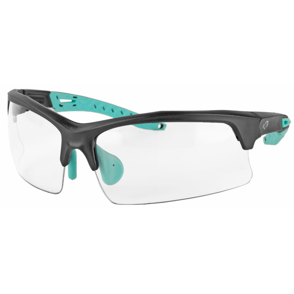 Walker's Impact Resistant Sport Glasses in Black with Clear Polycarbonate Lenses