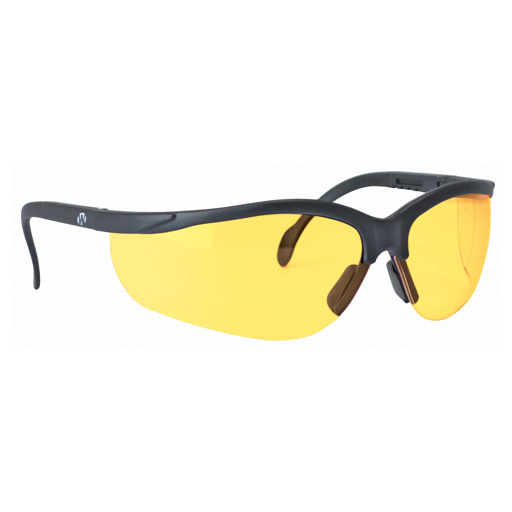 Walker's GWP-YLSG Yellow Lens Shooting Glasses - Black Polycarbonate Safety Eyewear