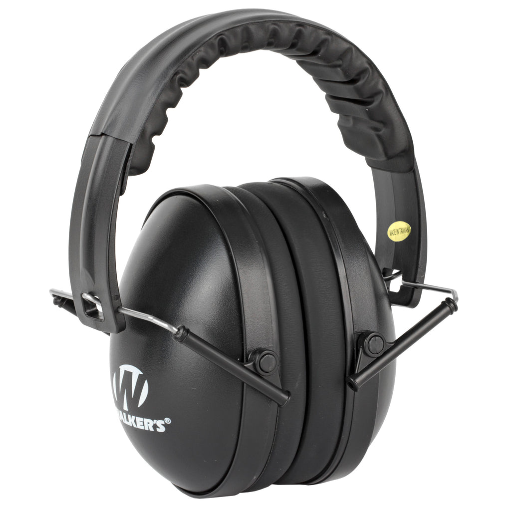 Walker's X-SM Compact Shooting Earmuffs in Black – Noise Protection and Comfort