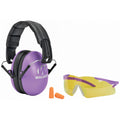 Walker's Passive Earmuff in Purple - Comfortable Hearing Protection for Shooting and Shooting Sports