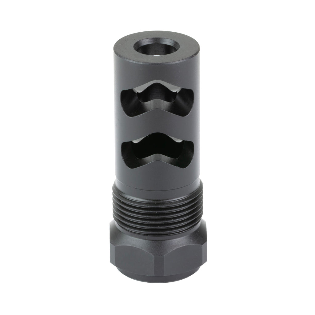 Wilson Combat RT Muzzle Brake for 9mm / 350 Legend - Black, Part Number SP-RTMB-5-8X24-9MM