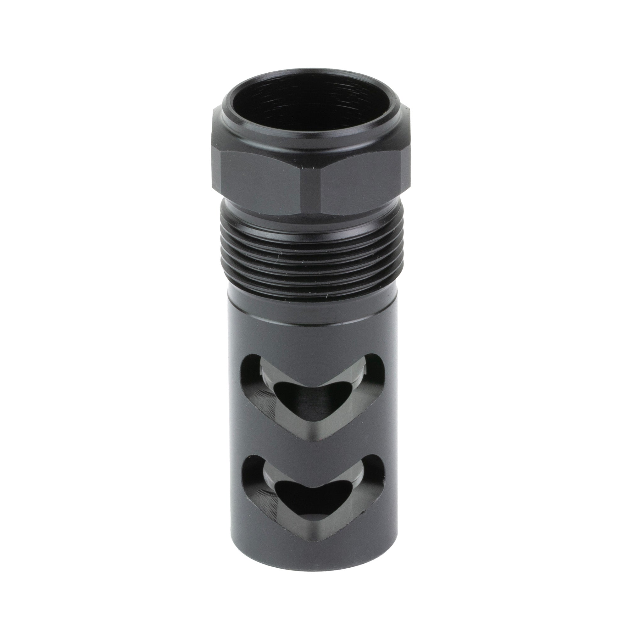 Wilson Combat RT Muzzle Brake for 9mm / 350 Legend - Black, Part Number SP-RTMB-5-8X24-9MM