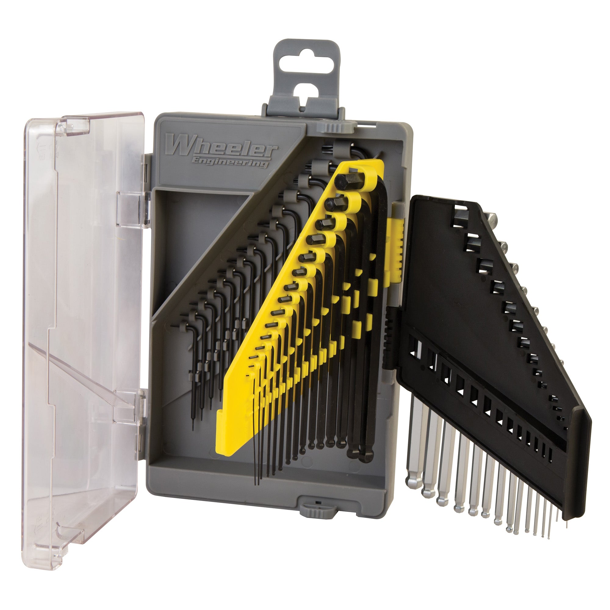 Wheeler 45-Piece Gunsmith Key Set with SAE, Metric Hex, and Torx Keys