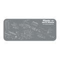 Wheeler AR-15 Maintenance Mat with Parts Diagram and Non-Marring Surface