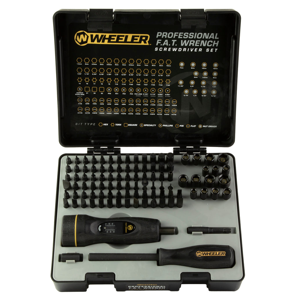 Wheeler 100-Piece FAT Wrench Driver Set - Professional Gunsmithing Screwdriver Kit