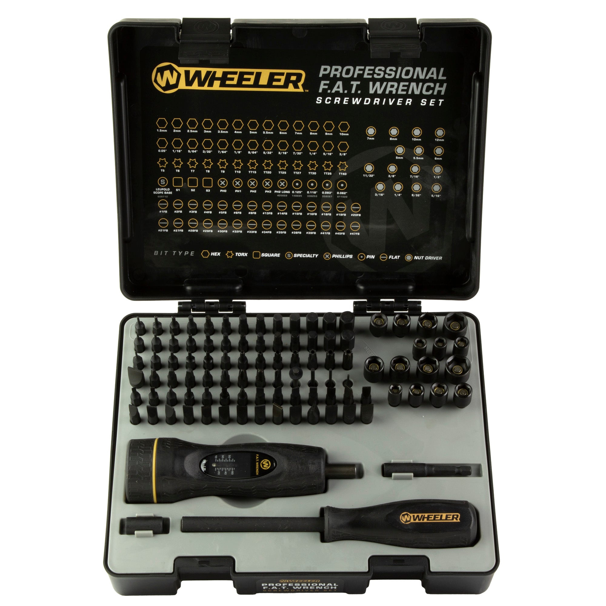 Wheeler 100-Piece FAT Wrench Driver Set - Professional Gunsmithing Screwdriver Kit