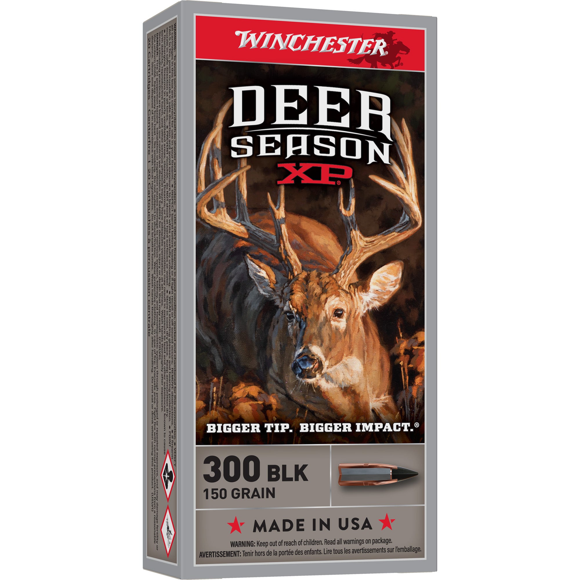 Winchester Ammunition Deer Season XP 300 Blackout 150 Grain Ballistic Tip Ammunition