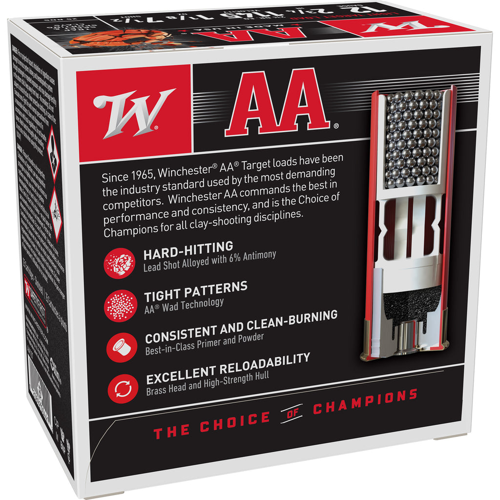Winchester Ammunition AA Target 12 Gauge Shotshells - 1 1/8 oz #9, 2 3/4 Dram, Box of 25