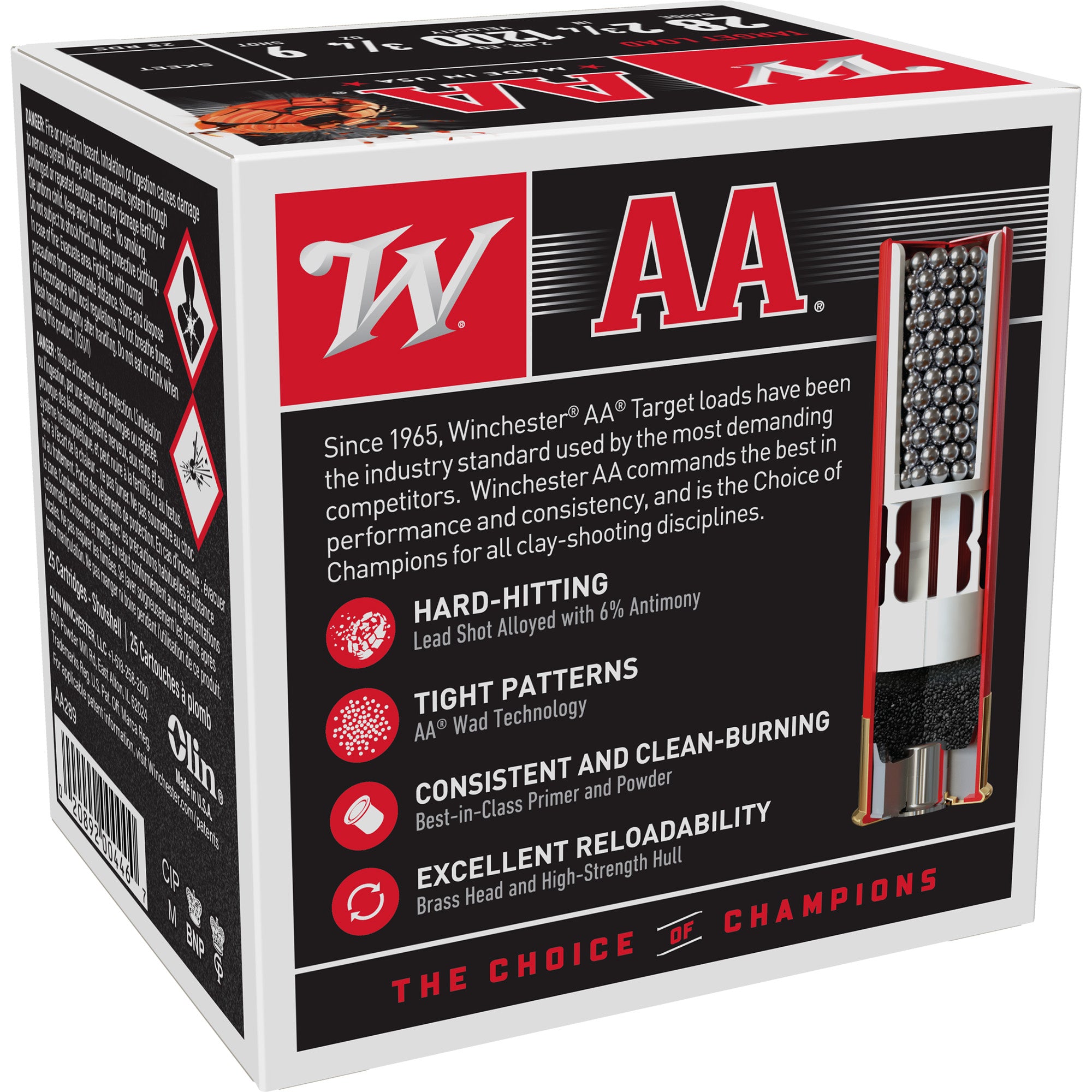 Winchester Ammunition AA Target 28 Gauge Shotshells - 3/4 oz #9, 25 Rounds per Box