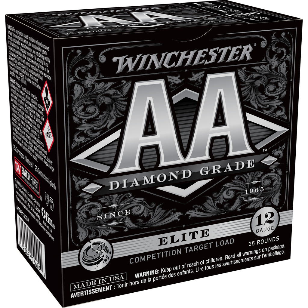 Winchester Ammunition AA Diamond Grade 12 Gauge Shotshells – 1 1/8 oz, #7.5, 25/250