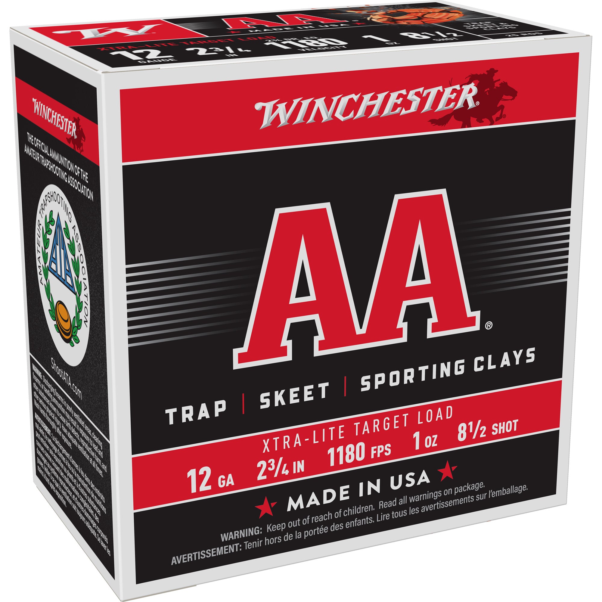 Winchester Ammunition AA Ex-Light 12 Gauge 2.75-inch #8 Shotshells (25/250)