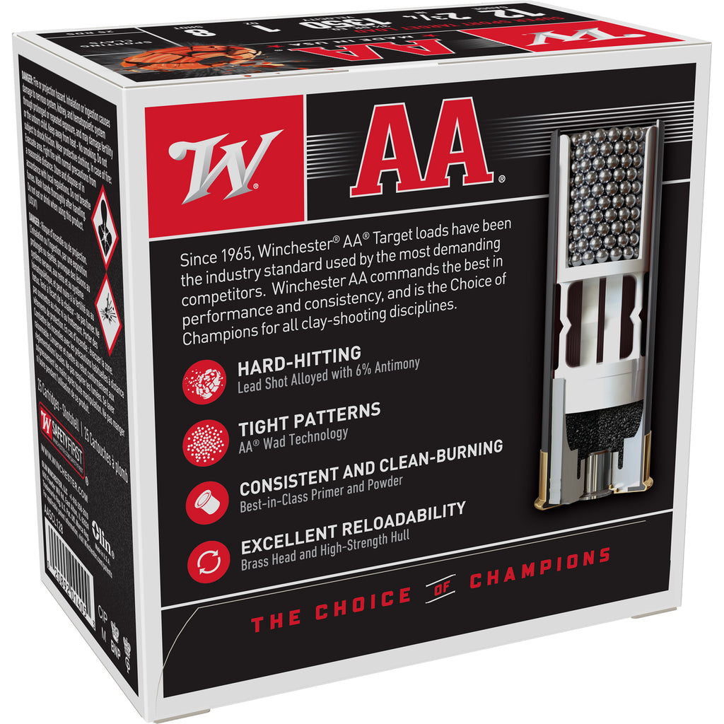 Winchester Ammunition AA Supersport Sporting Clay 12 Gauge Shotgun Shells, 1 oz #7.5, 25 Rounds per Box