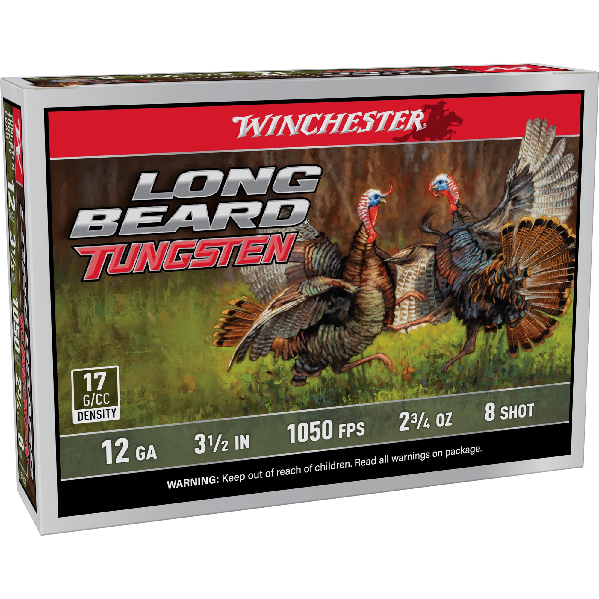 Winchester Ammunition Long Beard TSS 12 Gauge 3.5 inch #8 Tungsten Shotshells, 5/50