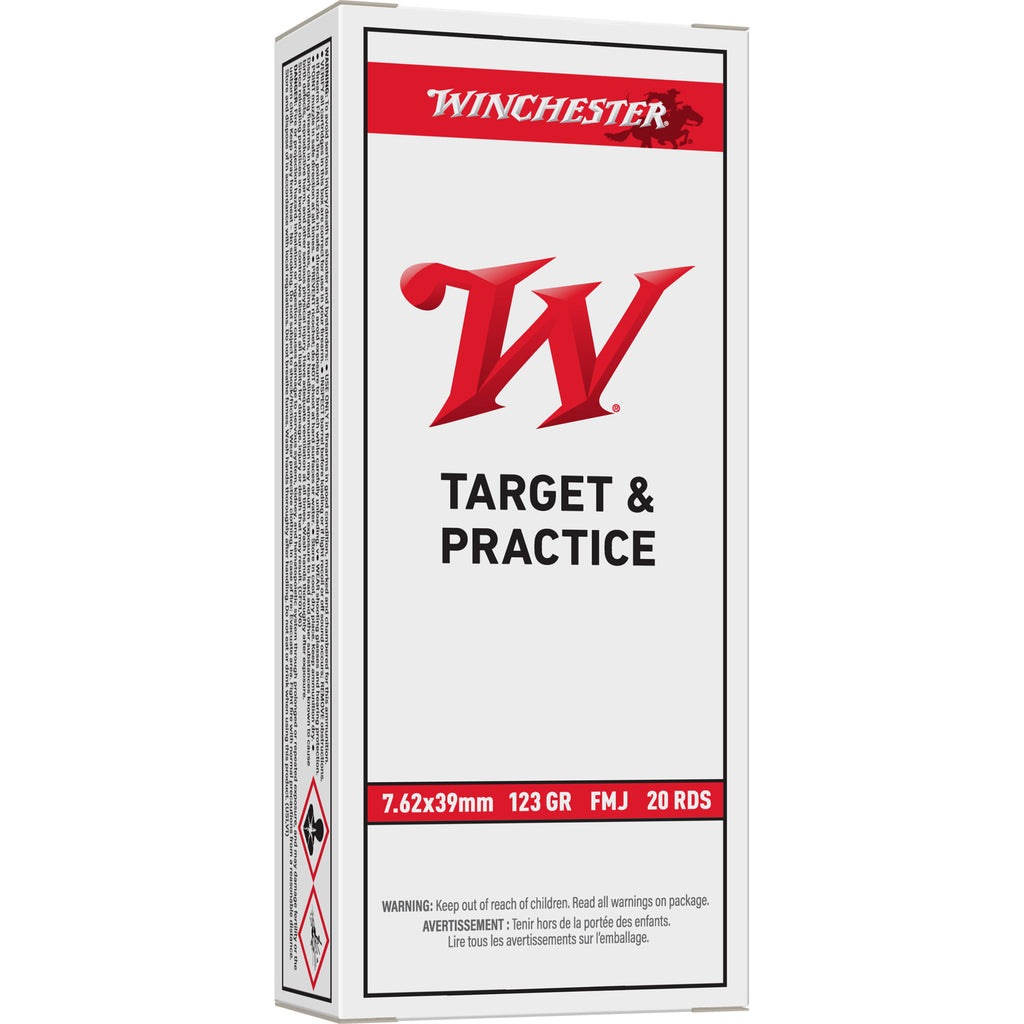 Winchester Ammunition USA 7.62x39mm Full Metal Jacket 123 Grain - 20 Rounds per Box
