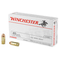 Winchester Ammunition USA Full Metal Jacket 45 ACP 230-Grain - 50 Rounds per Box