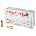 Winchester Ammunition USA 9mm 115 Grain FMJ – Reliable Full Metal Jacket Ammo, 50 Rds per Box