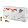 Winchester Ammunition USA 40 Smith & Wesson 180-Grain Full Metal Jacket Ammo (50 Rounds per Box, 500 per Case)