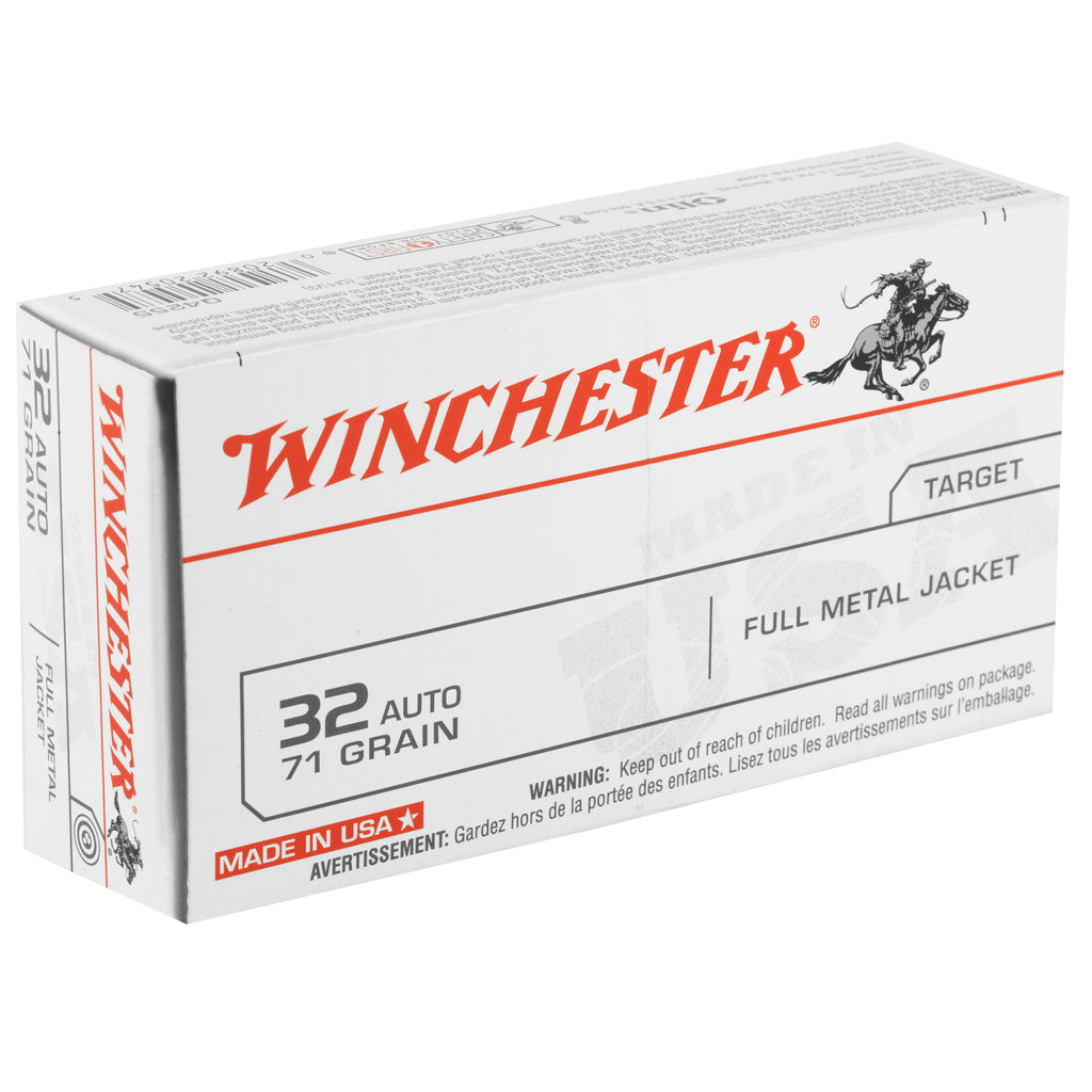 Winchester Ammunition USA 32 ACP 71 Grain Full Metal Jacket Ammunition - 50 Rounds per Box