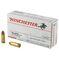 Winchester Ammunition USA 9x23 Winchester 124-Grain Jacketed Soft Point – 50 Rounds per Box, 500 per Case
