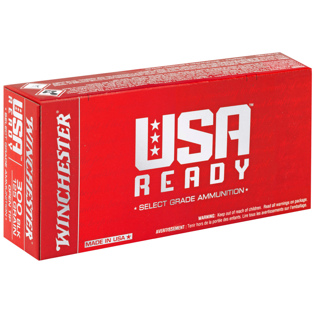 Winchester Ammunition USA Ready 300 Blackout 125-Grain Open Tip (20 Rounds per Box, 200 per Case)