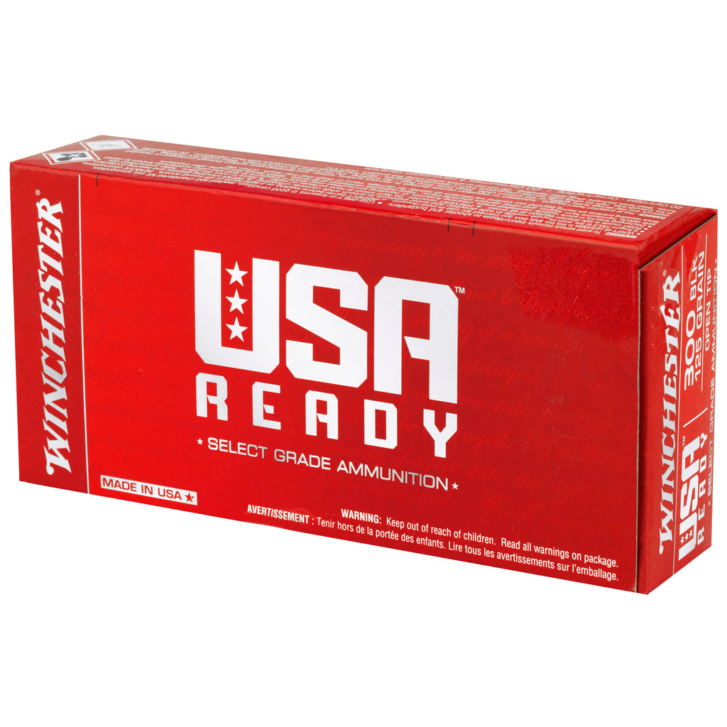 Winchester Ammunition USA Ready 300 Blackout 125-Grain Open Tip (20 Rounds per Box, 200 per Case)