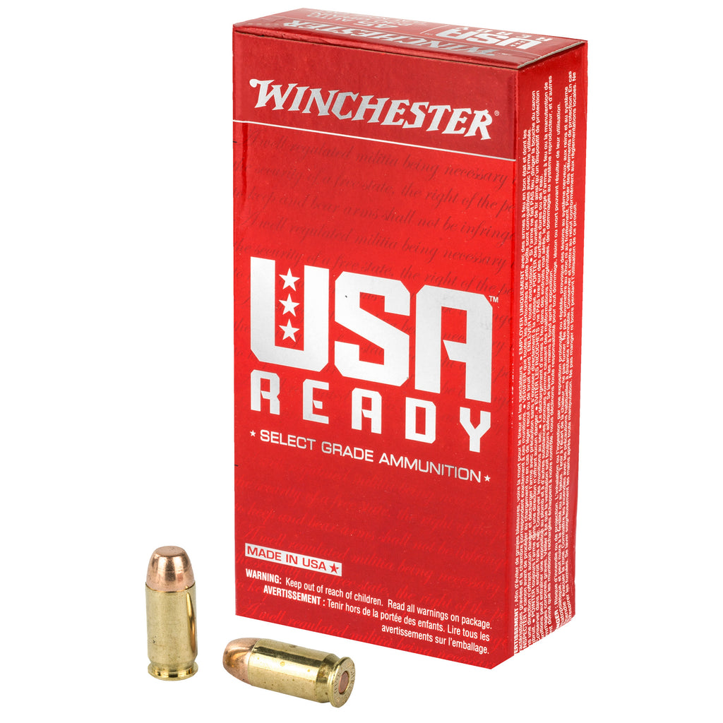 Winchester Ammunition USA Ready .45 ACP 230-Grain Full Metal Jacket Ammo (50 Rounds per Box, 500 per Case)